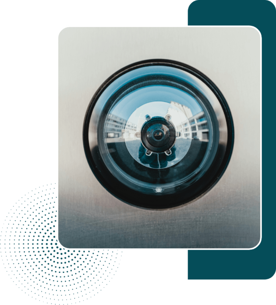 Camera lens with reflections